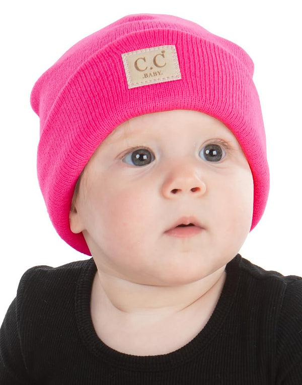 Funky Junque Suede Patch Baby Beanie By Funky Junque