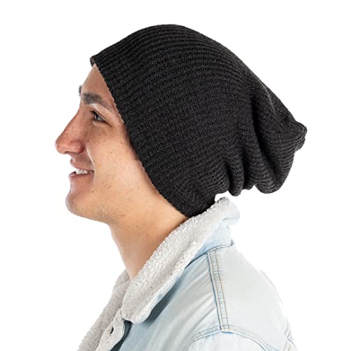 Funky Junque Two Tone Slouchy Beanie By Funky Junque