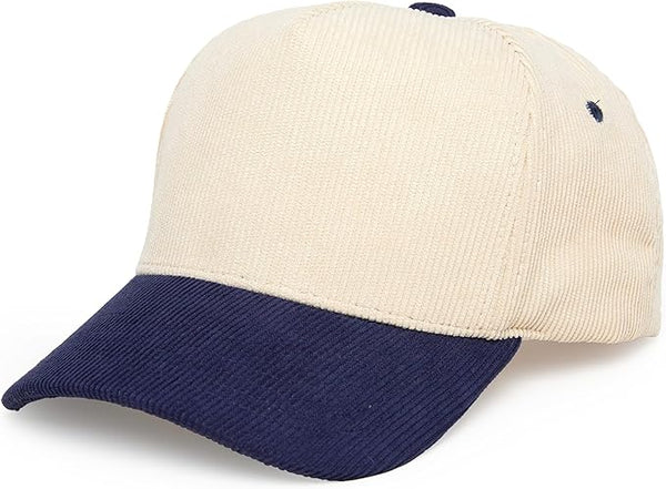 Funky Junque Two Tone Vintage Corduroy Trucker Hats - Blanks