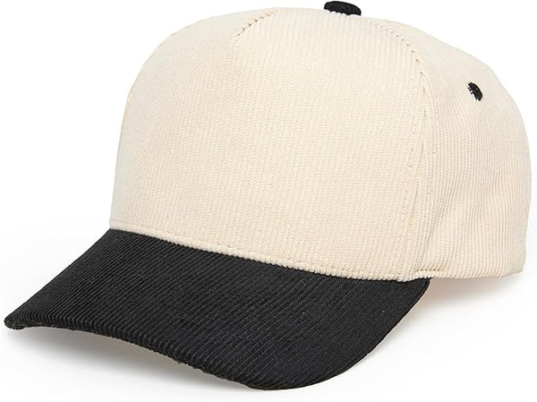 funky junque Two Tone Vintage Corduroy Trucker Hats - Blanks