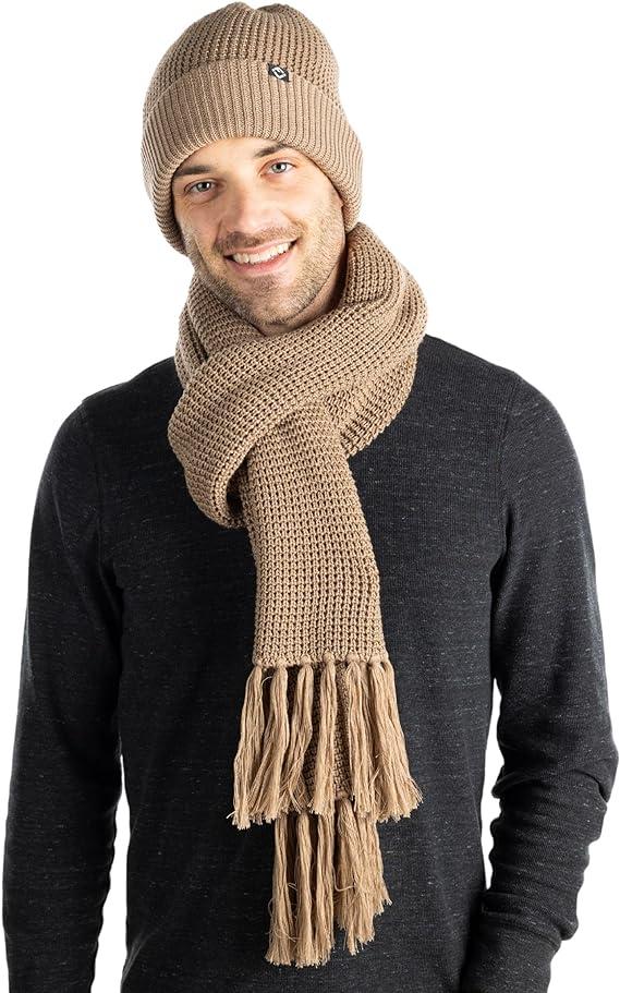 Funky Junque Waffle Knit Beanie & Scarf Set By Funky Junque