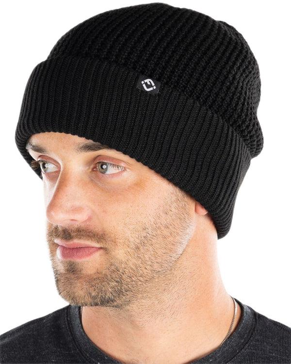 Funky Junque Waffle Knit Double Layer Beanie By Funky Junque