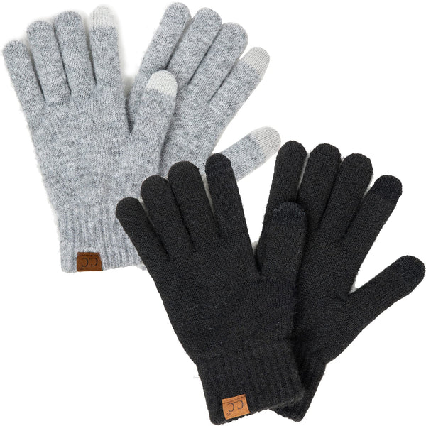 funky junque Warm Touchscreen Recycled Yarn Smart Tip Gloves