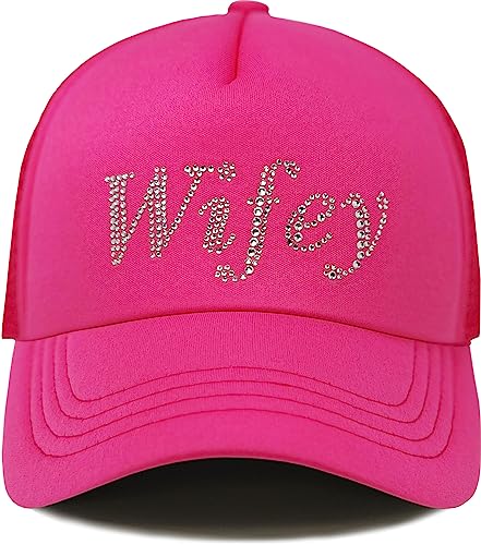Funky Junque Wifey - Rhinestone Embellished Trucker Hats By Funky Junque