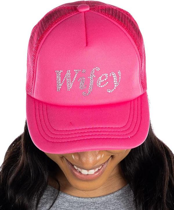 Funky Junque Wifey - Rhinestone Embellished Trucker Hats By Funky Junque