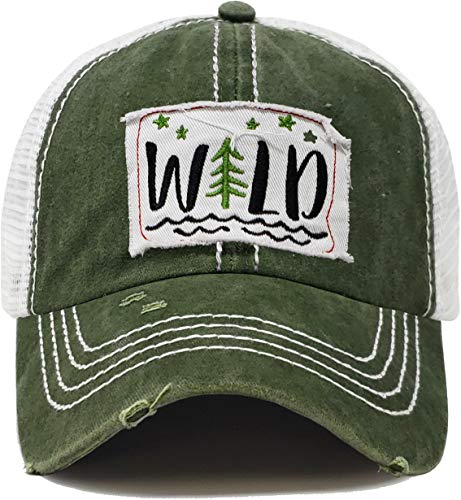 Funky Junque Wild Distressed Vintage Patch Baseball Cap By Funky Junque