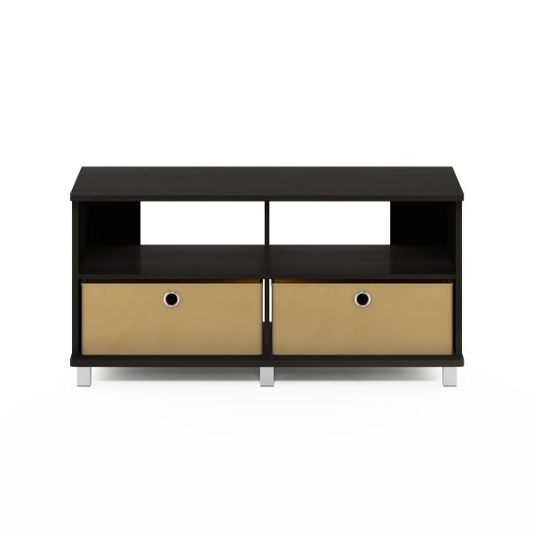 Furinno Furinno Andrey Entertainment Center With Bin Drawers For TV Up To 43 Inch