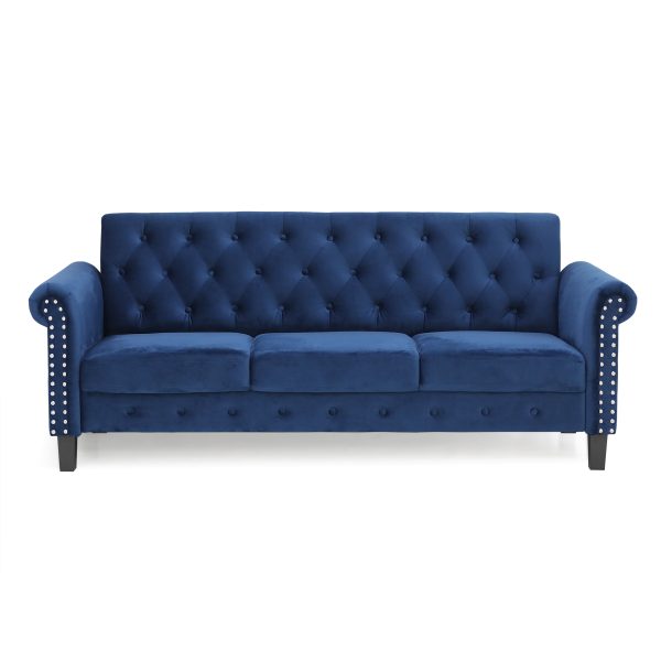 Furinno Furinno Bastia Vintage Button Tufted 3-Seater Sofa