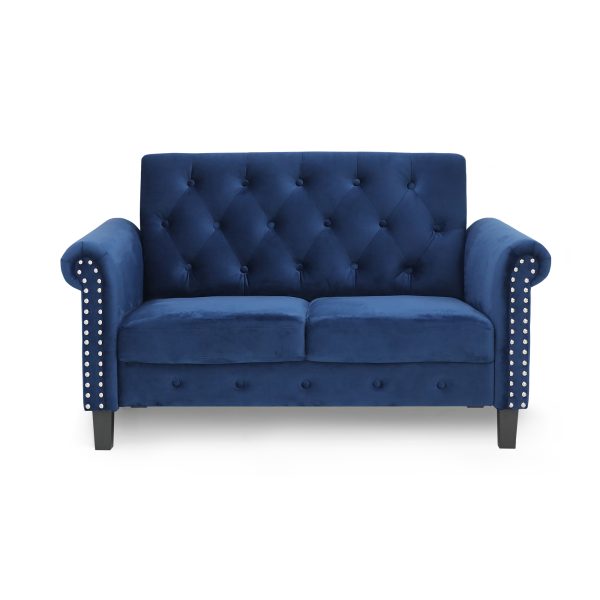 Furinno Furinno Bastia Vintage Button Tufted Loveseat