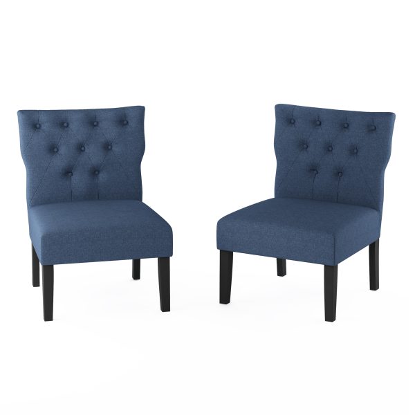 furinno Furinno Belfort Button Tufted Back Accent Chair