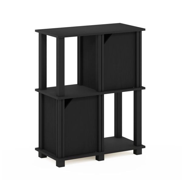 furinno Furinno Brahms 3-Tier Storage Shelf with 2 Doors