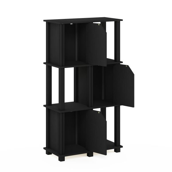 Furinno Furinno Brahms 4-Tier Storage Shelf With 3 Doors