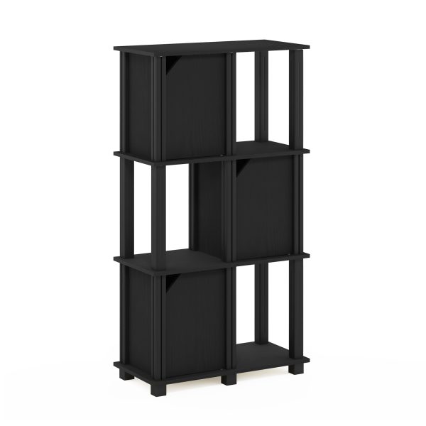 furinno Furinno Brahms 4-Tier Storage Shelf with 3 Doors