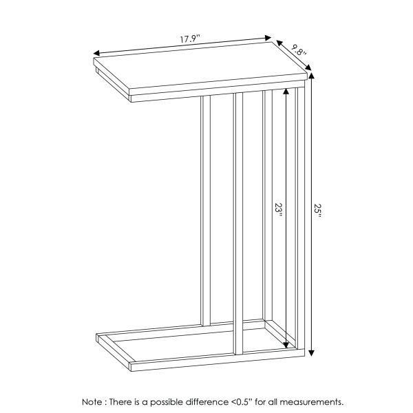 Furinno Furinno Camnus Modern Living Sofa Side Table