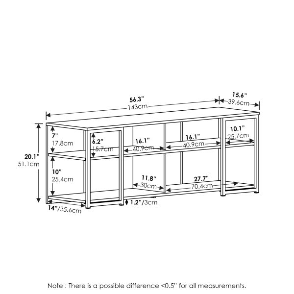 Furinno Furinno Camnus Modern Living TV Stand For TVs Up To 65 Inch