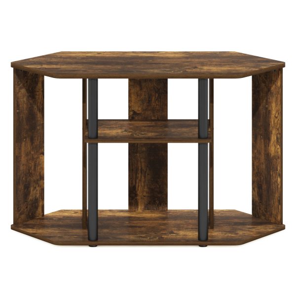 Furinno Furinno Classic TV Stand With Plastic Poles For TV Up To 43-Inch