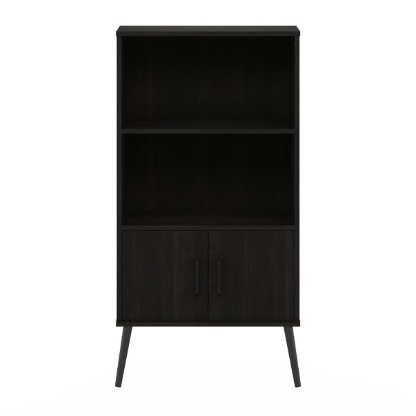Furinno Furinno Claude Mid Century Style Accent Cabinet With Wood Legs