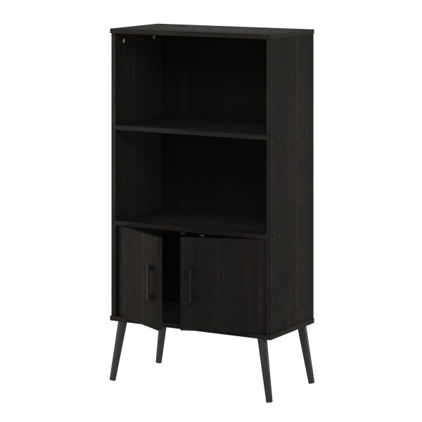 Furinno Furinno Claude Mid Century Style Accent Cabinet With Wood Legs