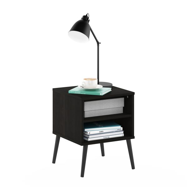 Furinno Furinno Claude Mid Century Style End Table With Wood Legs