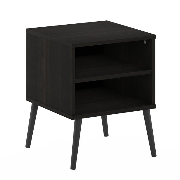 furinno Furinno Claude Mid Century Style End Table with Wood Legs