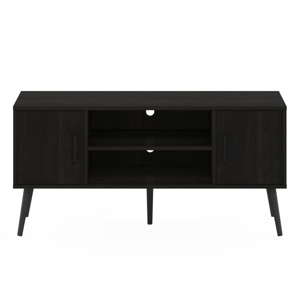 Furinno Furinno Claude Mid Century Style TV Stand With Wood Legs