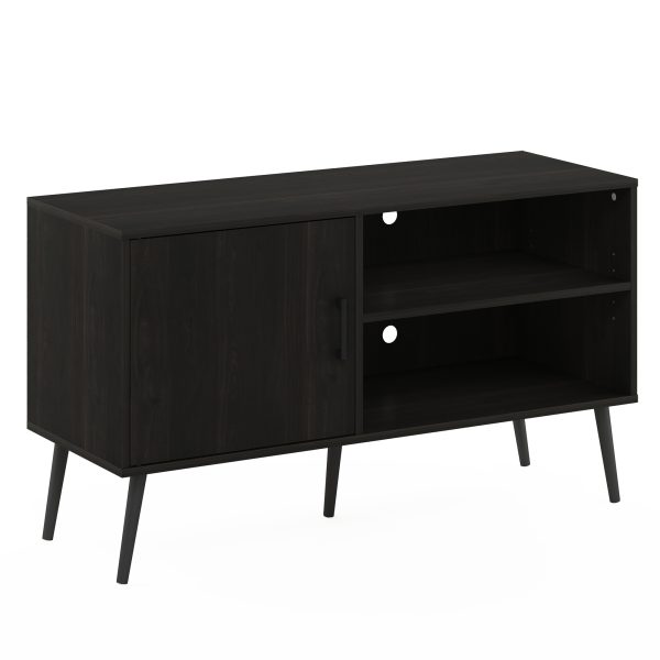 furinno Furinno Claude Mid Century Style TV Stand with Wood Legs