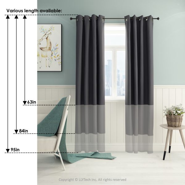 Furinno Furinno Collins Blackout Curtain 52×63 In. 1 Panel