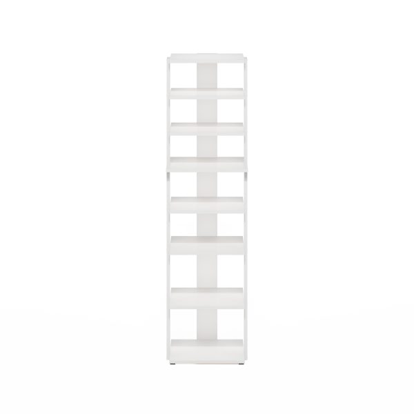 Furinno Furinno Compact 8-Tier Vertical Space Saving Free Standing Shoe Tower Shoe Rack For Closet Entryway
