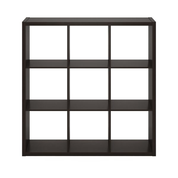 Furinno Furinno Cubicle Open Back Decorative Cube Storage Organizer 9-Cube