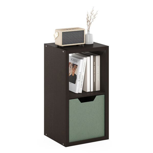 Furinno Furinno Cubicle Open Back Decorative Cube Storage Organizer 2-Cube