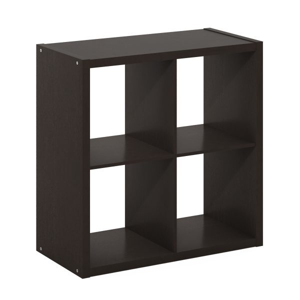 furinno Furinno Cubicle Open Back Decorative Cube Storage Organizer 4-Cube