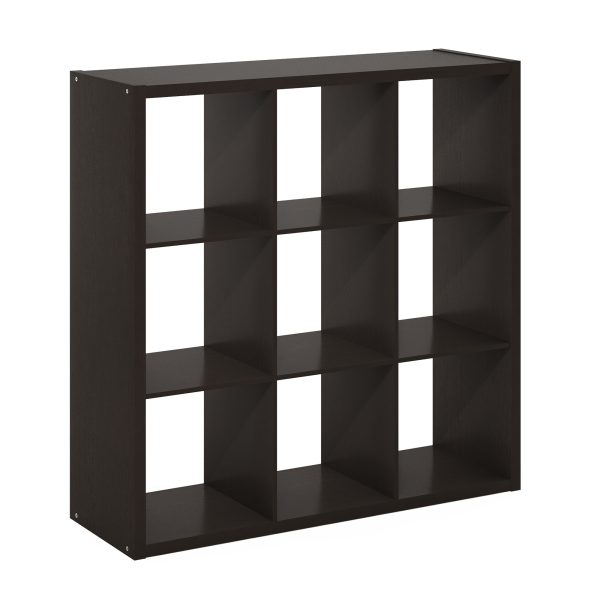 furinno Furinno Cubicle Open Back Decorative Cube Storage Organizer 9-Cube