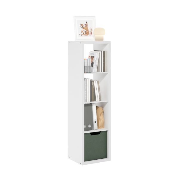 Furinno Furinno Cubicle Open Back Decorative Verticle Cube Storage Organizer 4-Cube