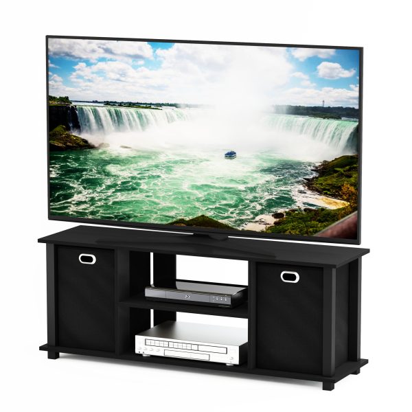 Furinno Furinno Econ Entertainment Center W/Storage Bins For TV Up To 48 Inch
