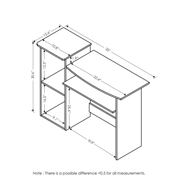 Furinno Furinno Econ Multipurpose Computer Writing Desk