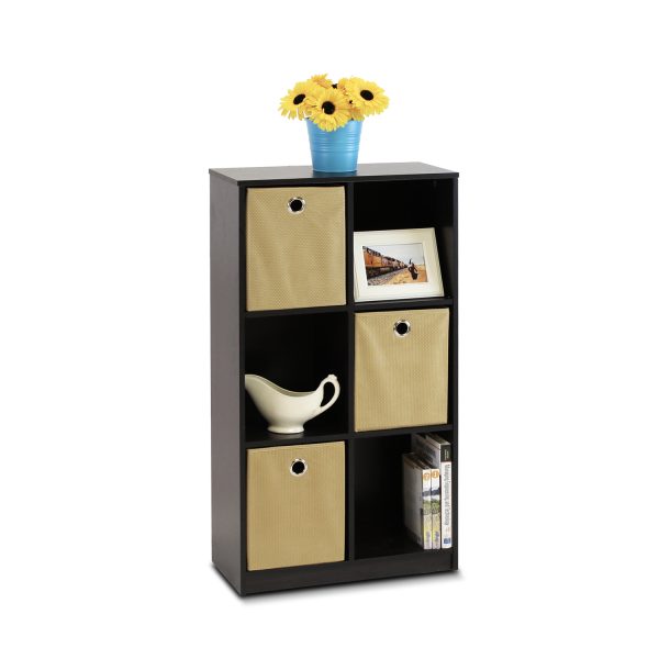 Furinno Furinno Econ Storage Organizer Bookcase With Bins