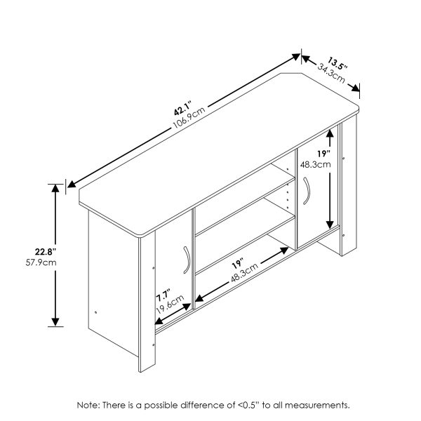 Furinno Furinno Econ TV Stand Entertainment Center For TV Up To 46 Inch