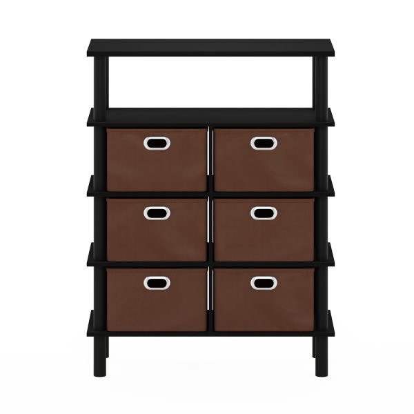 Furinno Furinno Frans Turn-N-Tube Console Table With Bin Drawers
