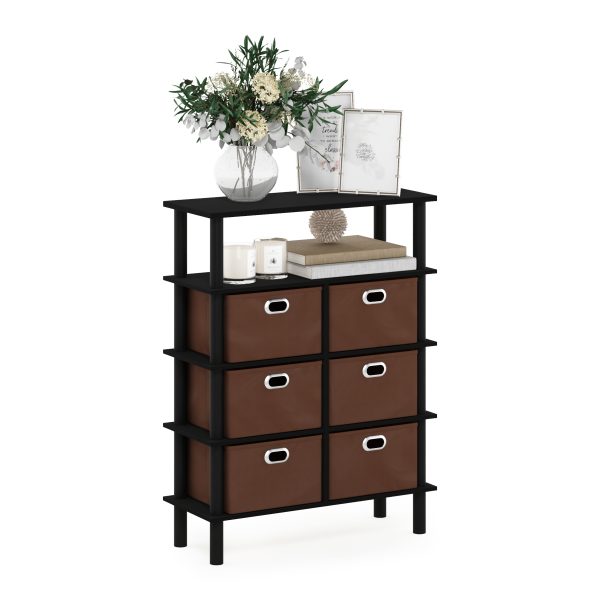 Furinno Furinno Frans Turn-N-Tube Console Table With Bin Drawers