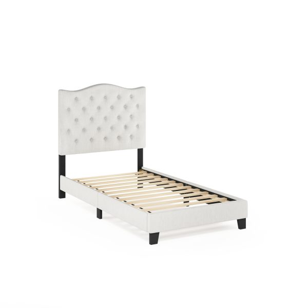furinno Furinno Abbyson Button Tufted Bed Frame