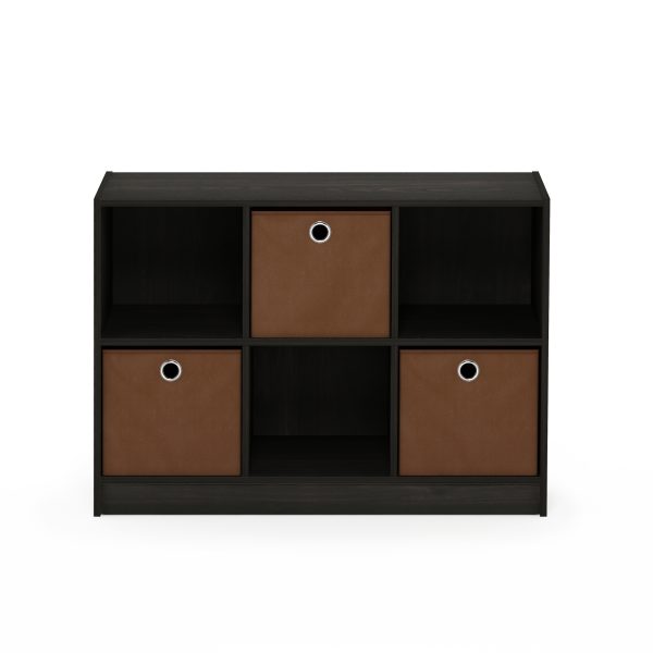 Furinno Furinno Basic 3×2 Bookcase Storage W/Bins