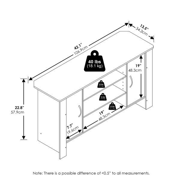 Furinno Furinno Econ TV Stand Entertainment Center
