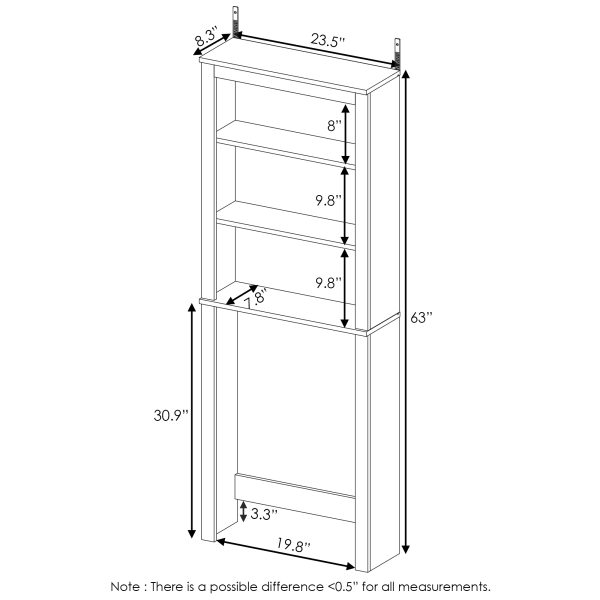 Furinno Furinno Indo Open Bath Cabinet
