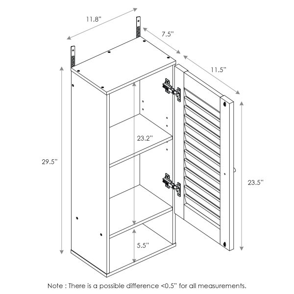 Furinno Furinno Indo Slim Wall Cabinet