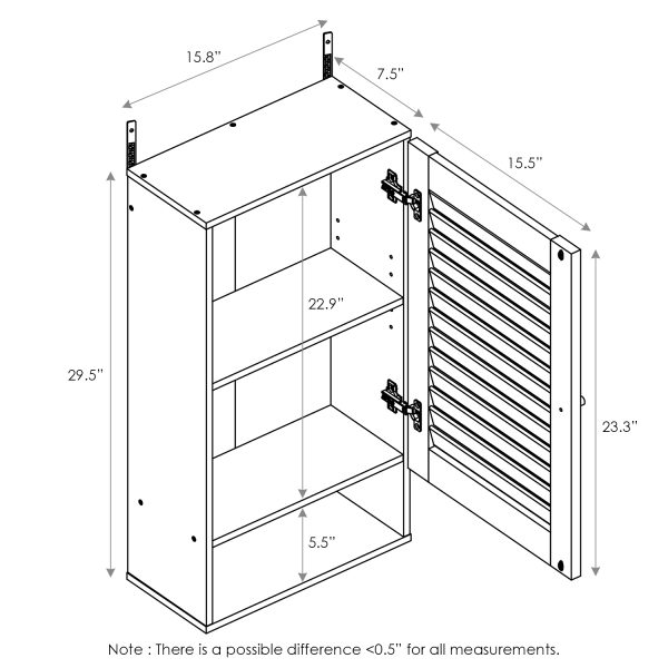 Furinno Furinno Indo Wide Wall Cabinet