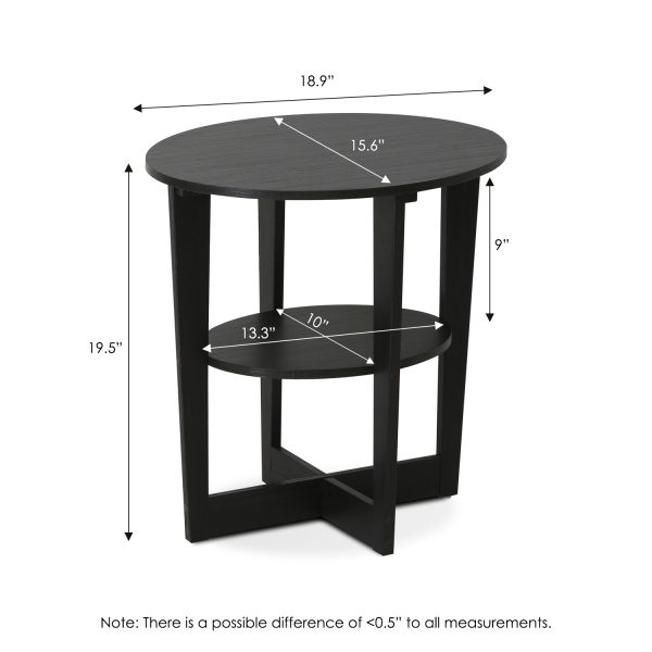Furinno Furinno JAYA Oval End Table