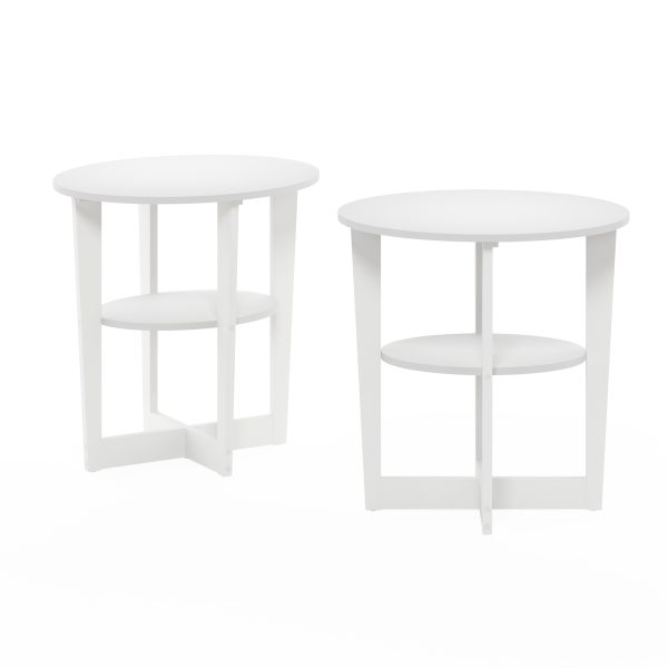 Furinno Furinno JAYA Oval End Table Set Of Two