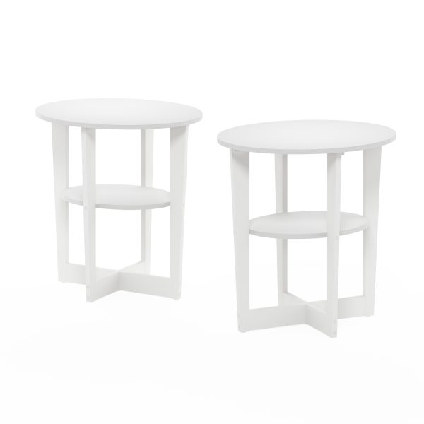 furinno Furinno JAYA Oval End Table Set of Two