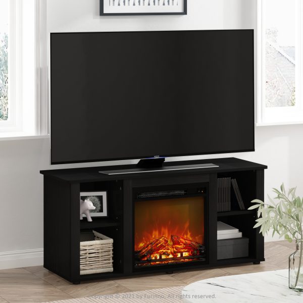 Furinno Furinno Jensen TV Stand With Fireplace
