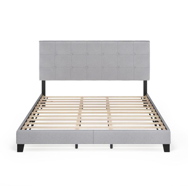 Furinno Furinno Laval Button Tufted Bed Frame
